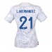 Billige Frankrike Lucas Hernandez #21 Bortetrøye Dame VM 2022 Kortermet